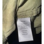 Talbots  Linen Boxy Top Women XL Button Up Tie Front Puff Sleeves Coastal Granola Photo 7