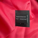 Ellen Tracy  Vibrant Pink Orange Swirl Floral Roses Midi Dress Pockets Size Large Photo 11