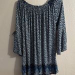 Winwin  Navy and White Patterned Blouse Photo 6