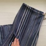 Becca swim women’s blue stripe crochet open leg boho beach pants, size medium Photo 7