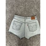 Levi's Levi’s 501 Premium Denim Original Shorts Jean Cut Off Hidden Button Fly Gray 32 Photo 2