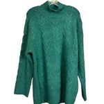 Knox Rose Green Women's Mock Turtleneck Pullover Sweater Photo 0