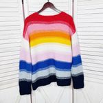 Old Navy  Rainbow Stripe‎ Chunky Oversized Slouchy Pullover Sweater Medium Tall Photo 8