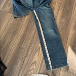 Ann Taylor  Dark Blue Straight Leg high waisted funky Jeans size 2 Photo 11