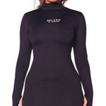 Milano Di Rouge Elegant Black Long Sleeve Dress Size L Photo 0