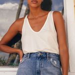 Rolla's Rolla’s Dusters Medium Wash High Rise Distressed Denim Shorts Photo 0