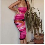 House Of CB  ‘Sasha’ Multicolor Strapless bodycon‎ Dress NWOT size XL Photo 2