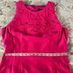 VINTAGE 80’s 90’s pink unique maxi sheath dress quilted embroidered formal Size M Photo 7