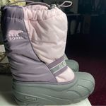 Sorel Cub Winter Snow Boots Light Pink and Plum Size 6 Photo 0
