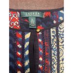 Lauren Ralph Lauren 3X Boho Print Peasant Tunic Popover Top 100% Cotton Blue Photo 3