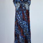 Jonathan Simkhai Standard Eliza leopard print cutout satin midi slip dress large Photo 8
