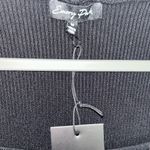 Emory park Black Ribbed Knit Maxi Dress with Square Neckline Photo 4