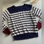 E.M Striped Sweater White Photo 2