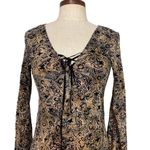 Y2k bell sleeve vixen blouse witchy Tan Photo 2