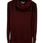 KAVU  Sweetie Pullover Sweater Cowl Neck Hip Length Semi Fitted Cozy Red Large Photo 1