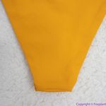 NEW Toast Swim String Bikini Bottom in Marigold, M Gold Size M Photo 11