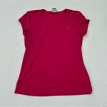 Adidas  Performance Essential Athletic Hot Pink Short Sleeve Shirt Women’s size M Photo 0