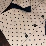 Vintage 50s 60s polka dot skirt and jacket / blouse • modest • suit • 70s • Photo 9