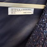 Mac Duggal  Navy Blue Sequin Formal Dress Wedding Guest Gala Gown Size 14 L XL Photo 1