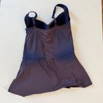 Retro one piece swimsuit dress 50s style swimwear Purple Size M Photo 4