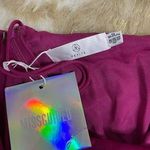 Missguided Petite Hammered Satin Pink Playsuit Romper Photo 2