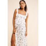 OhSevenDays Maternity Caroline Dress Size XL‎ Maxi With Slit White Photo 3