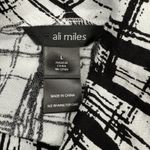 Ali Miles Tunic‎ Top L Artsy Oversized Lagenlook Cowl Neck Black White Blouse Size L Photo 8