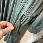 Torrid  Olive Green Shirt Dress Skater Knee Length Stretchy Size 3/3X Photo 4