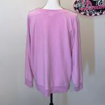PINK - Victoria's Secret Victoria’s Secret Pink preppy fuzzy lilac pullover sweatshirt Photo 4