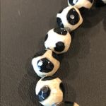 SIMON SEBBAG Tortoise Shell Agate Necklace with Sterling Silver Modern Pendant Black Photo 14