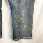 Cato  Size 14‎ Capri Jeans Cropped Blue Distressed Paint Splatter Mid Rise 1143 Photo 10