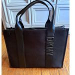 DKNY New Black Holly Medium Rectangle Tote With Long Strap And Logo Detail Photo 2