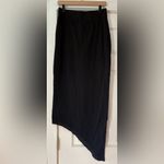 Frank & Eileen  Long Asymetrical Black Cotton Skirt Size Est. Medium NWOT Photo 2