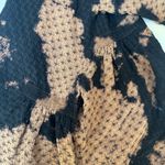 Dress to Kill Jane Mohr Black & Tan Splotch Dye Button Photo 10
