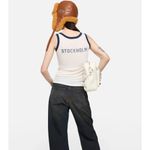 Acne Studios  Ermes Top in White & Navy Small New Womens Sleeveless Tank Photo 13