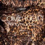 Calvin Klein Medium Performance Puffer Vest Jacket Leopard Full-Zip Pocket Repel Photo 8