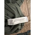 Eileen Fisher  Women's Green Stripe V-Neck Linen Jersey Dress Size Medium Photo 3