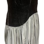 Vintage 1930s–1940s Paramount Chicago Black Dress Satin Bodice Asymmetrical Photo 1