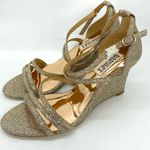 Badgley Mischka  Women's Bonanza Gold Wedge Heels Photo 10