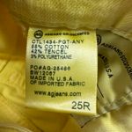 AG Adriano Goldschmied  Yellow Cigarette Jeans Pants Size 25 Photo 8