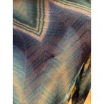 Missoni Long Sleeve Dress in Blue & Green 36 Womens Cover Up Tunic Top Photo 5
