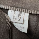 Brunello Cucinelli  Skirt Cotton Stretch Brown Womens 4 Asymmetrical Rouched Photo 3