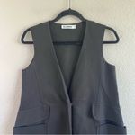 Jil Sander  Women’s Tailored Knee Length Black Dress Vest Photo 3