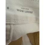 Old Navy  Womens High Rise WOW Wide Leg White Denim Jeans Size 6 Stretch Neutral Photo 7