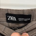 ZARA Gray and Brown Asymmetrical Mini Skirt Photo 5