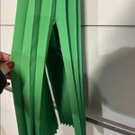 Awake A.W.A.K.E. MODE GREEN PLEATED MIDI DRESS FR 34/ US XS Photo 3