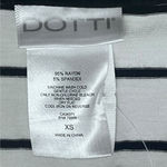 Dotti Oversized Pocketed Striped White Navy Cardigan Size XS Preppy Nautical NWT Photo 6