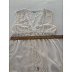 Melissa Odabash Cover Up Small White Cream Beach Dress Sheer Embroidered * Photo 11