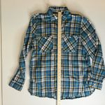 Denim & Supply Ralph Lauren Ralph Lauren Denim & Supply Womens Utility Blue Yellow Plaid Button Down Shirt L Photo 9
