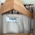 Rumored wool blend plaid button front dress medium Brown Photo 7